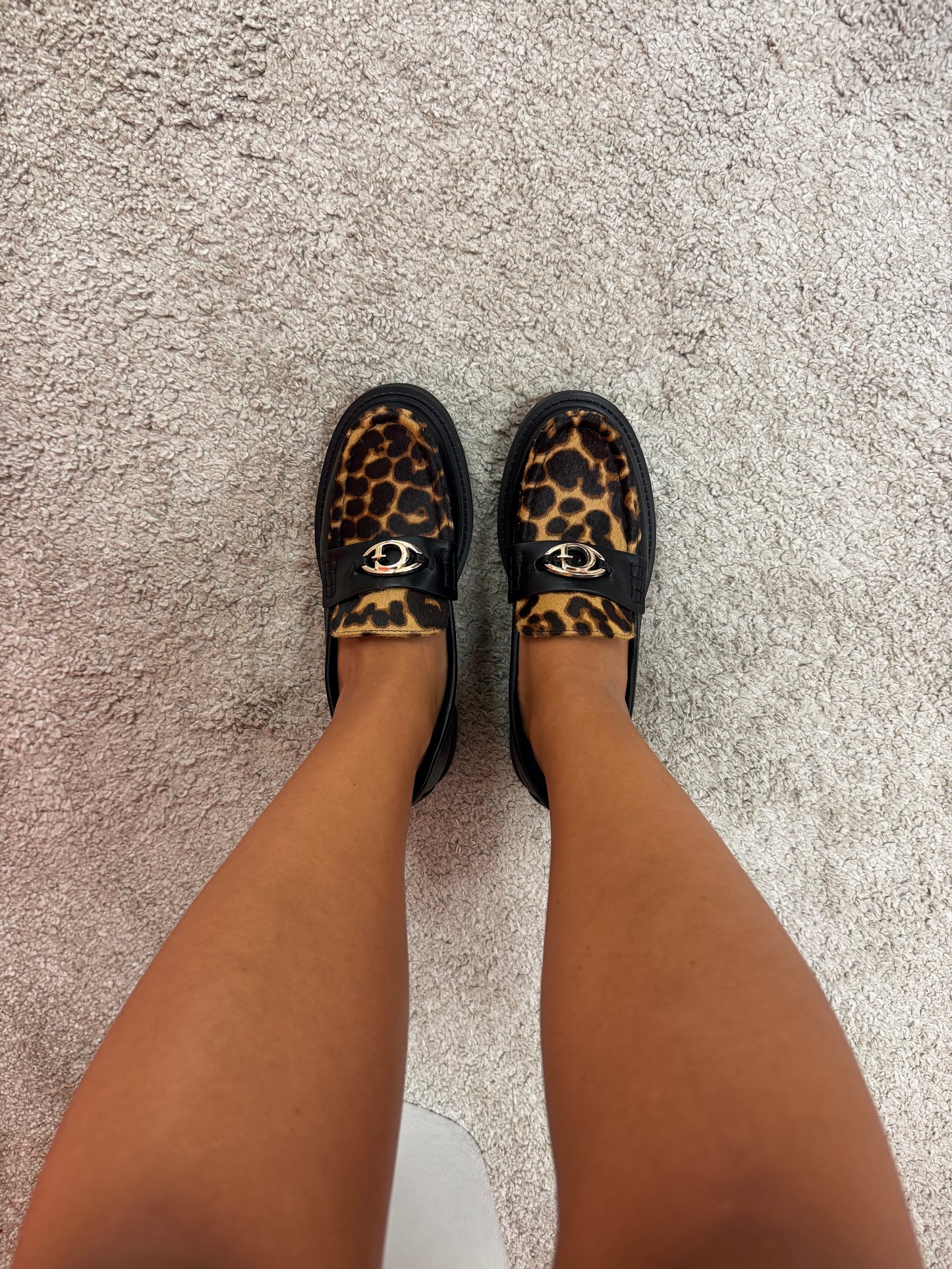 Mocassino Guess nero Leopard