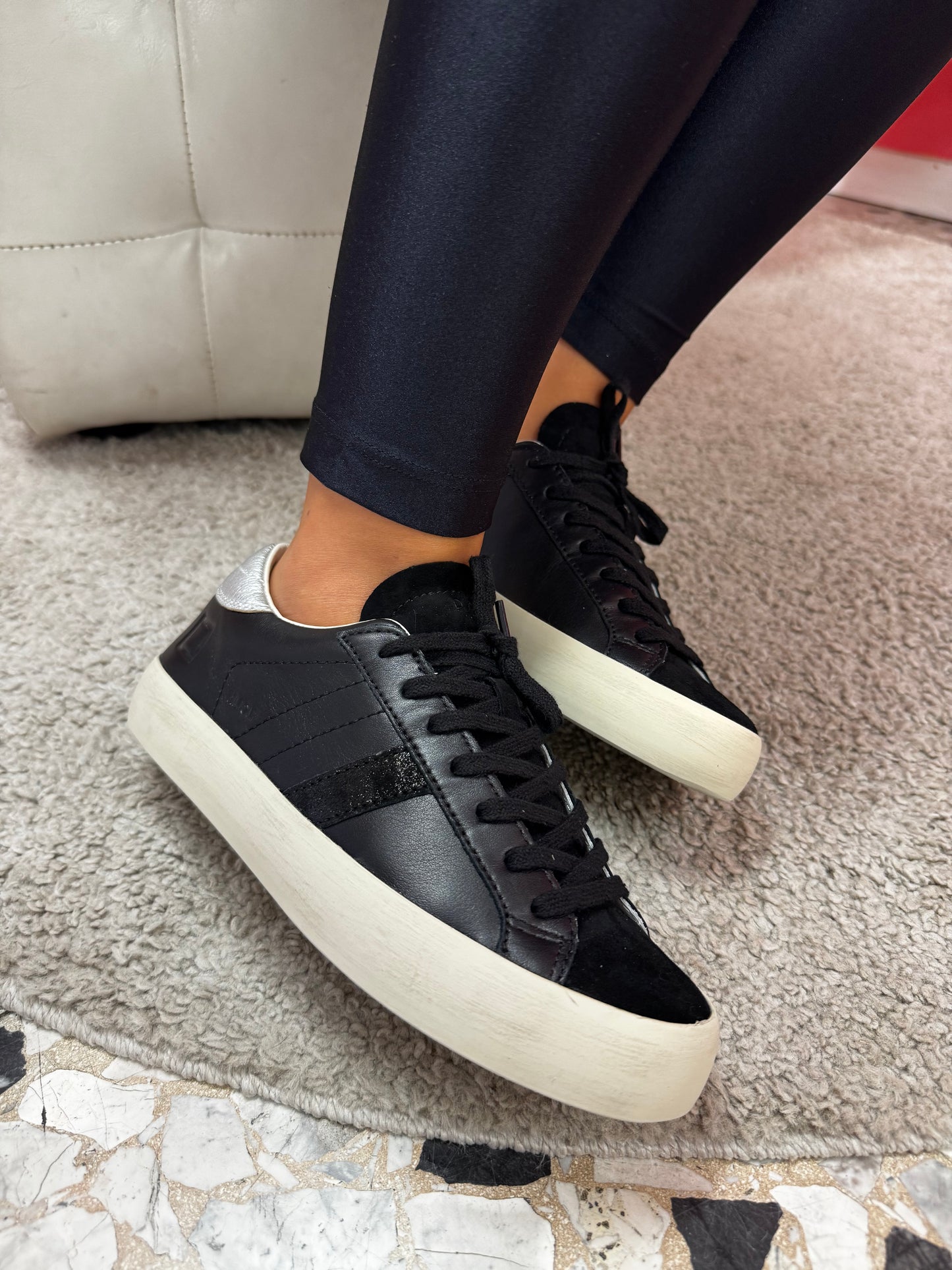 SNEAKERS D.A.T.E. HILL LOW CALF BLACK