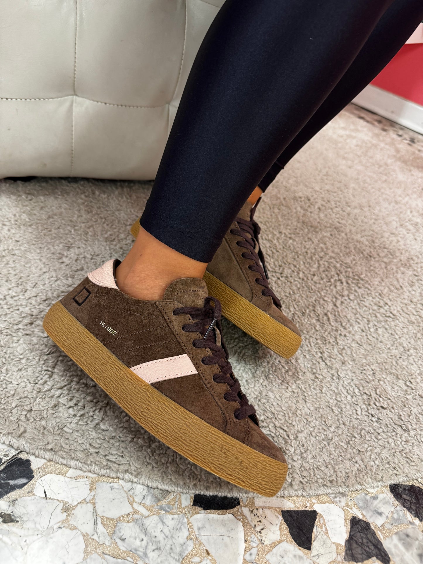 SNEAKERS D.A.T.E. HILL LOW SUEDE TAUPE
