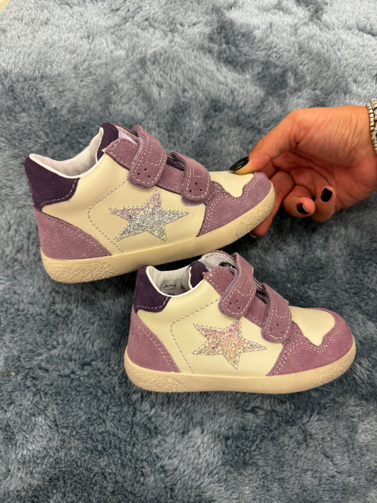 Sneakers Falcotto bimba con stella glitter